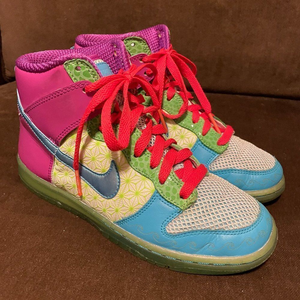 Nike Dunk Hi Skinny DB Doernbecher Women's Size 7.5 US 38.5 EUR 2011 Warang RARE